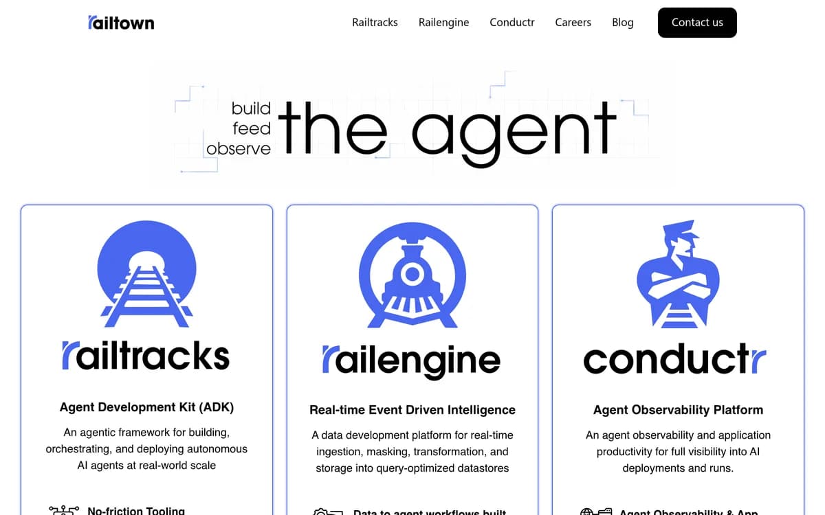 The Railtown homepage